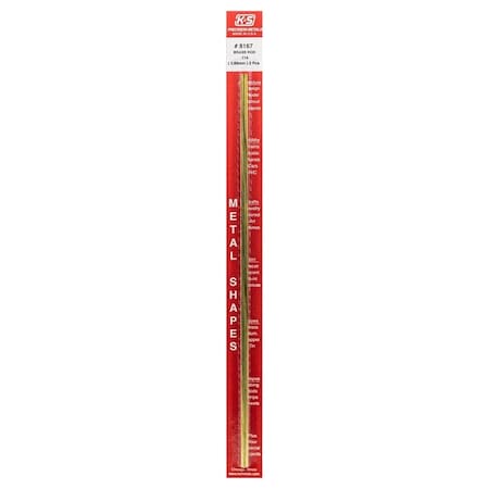 K&S Precision Metals K&S 0.114 in. D X 12 in. L Brass Rod 2 pk 8167